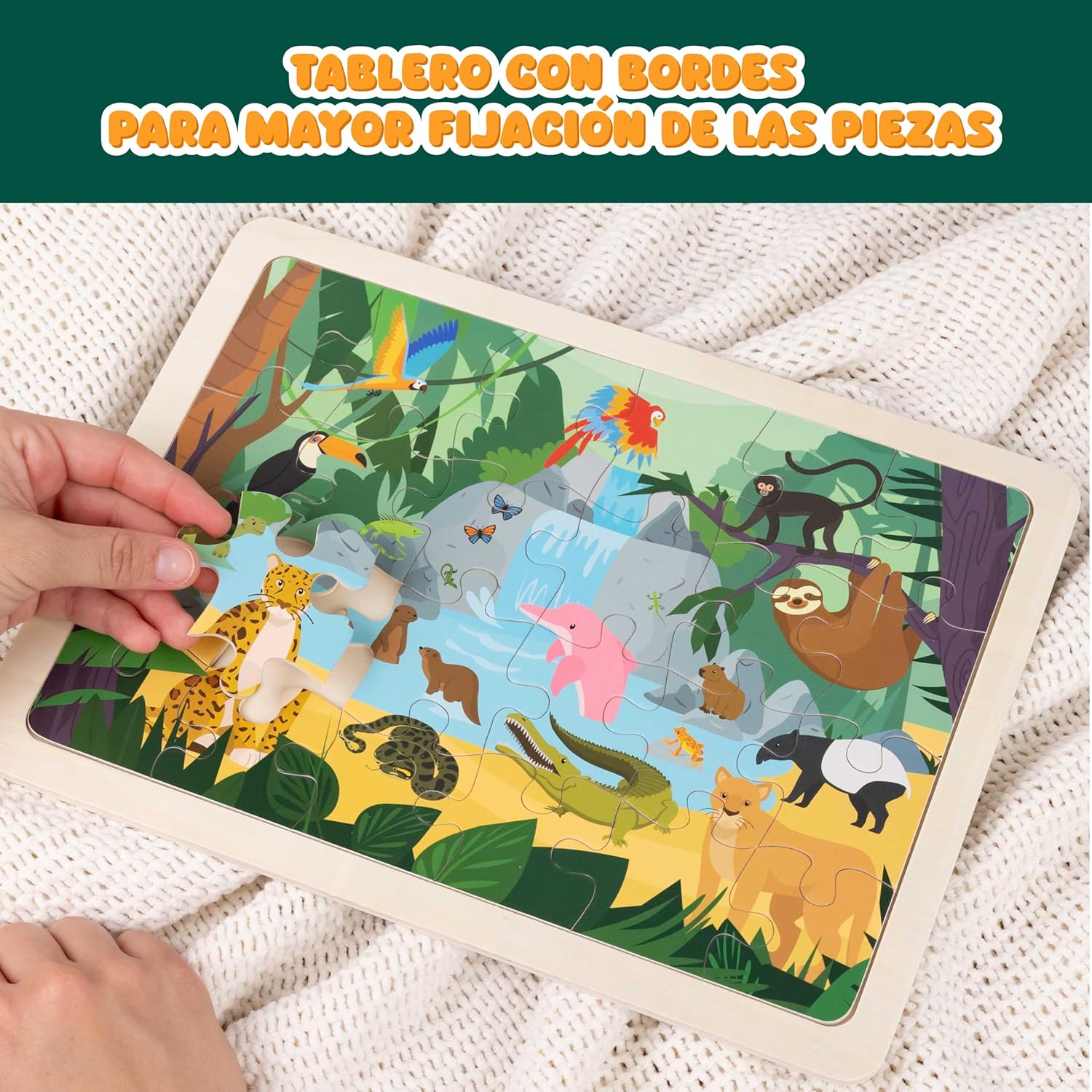 BONNYCO Puzzle Madera 6 Sets - Imagen 4
