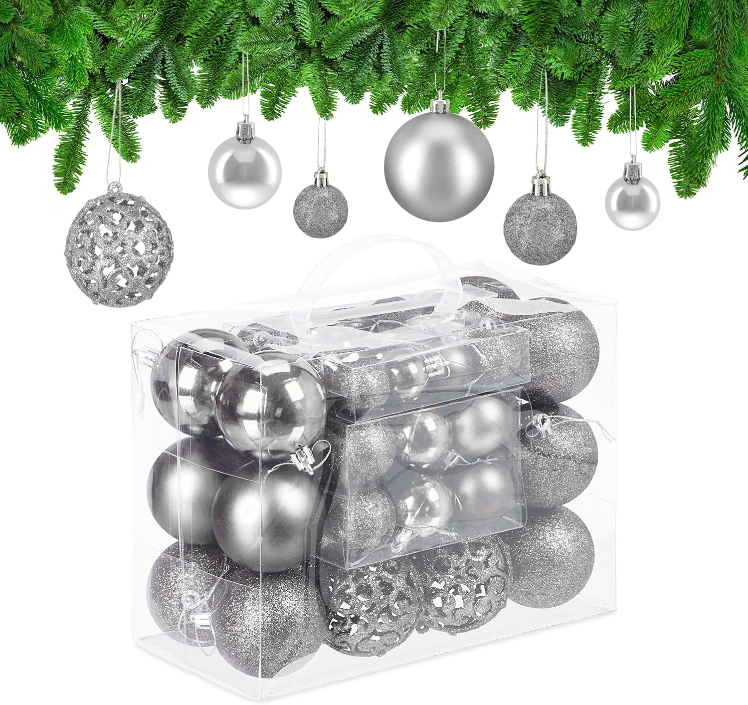 Relaxdays Set 50 Bolas Navidad